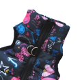 thumbnail image 5 of Jygee Winter Pet Dog Printed Jacket Winter Autumn Puppy Harness D Ring Coat Outwear Clothes Top Black cartoon pattern M, 5 of 8
