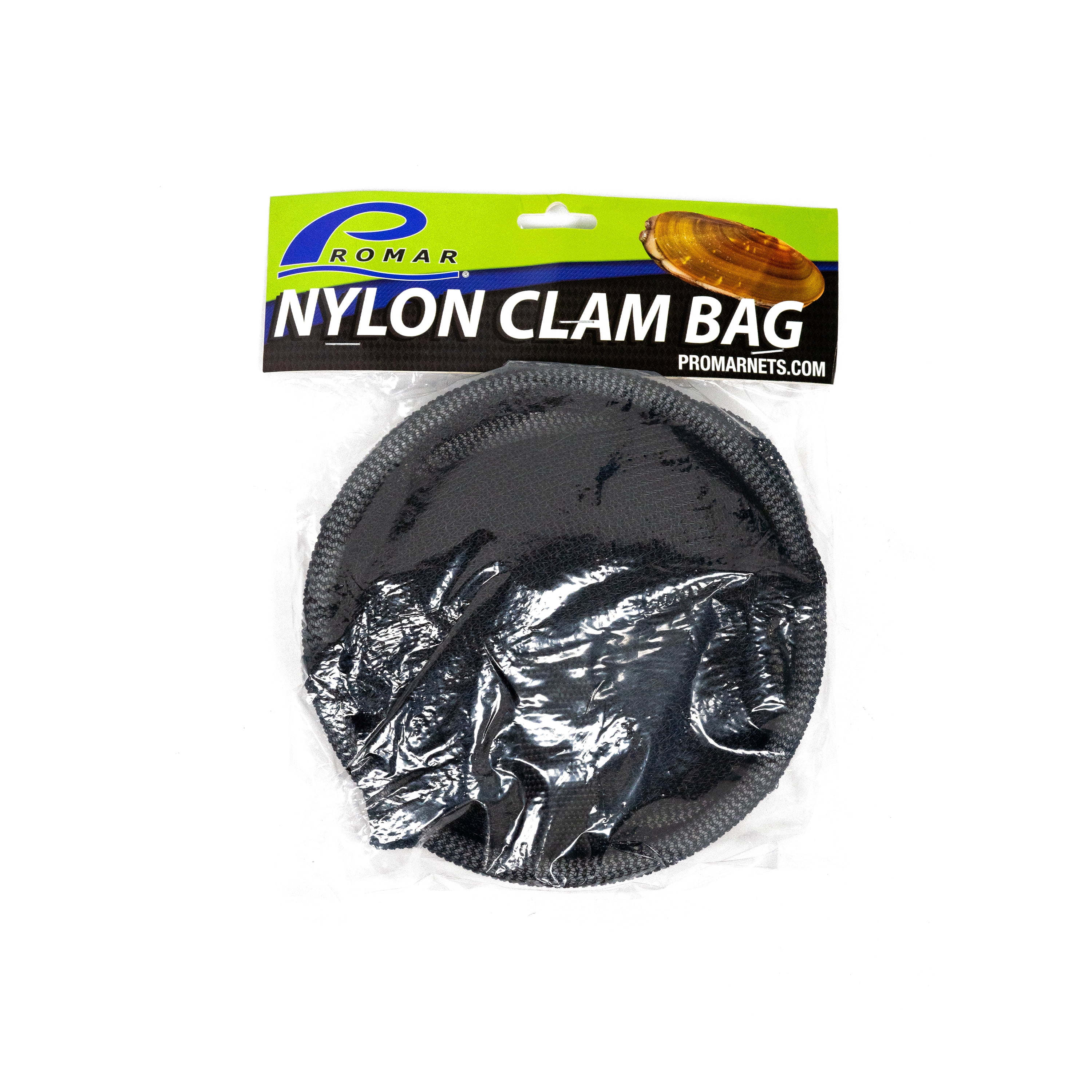(2 pack) Promar Nylon Clam Harvesting/Collection Bag- Black