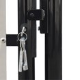 thumbnail image 4 of vidaXL Black Single Door Fence Gate 39.4"x59.1", 4 of 4