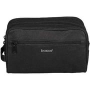 Basics: Double Zippered Traveling Kit Cosmetic Organizer, 1 ct