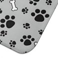 thumbnail image 3 of Paw Prints and Bones Dish Drying Mat for Kitchen 1 Pack, Ultra Absorbent Microfiber Dishes Drainer Mats,18"x24", 3 of 4