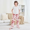 thumbnail image 6 of Red Phone Bow Pattern Pajama Pants Soft Lightweight Lounge Pants Bottoms Sleep Pants Warm Comfy, 6 of 9
