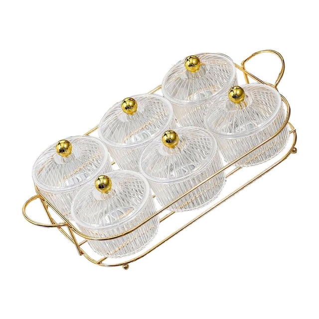 Cateissary Platos para servir divididos, elegante de frutos secos y bandeja de frutos secos para aperitivos, color marrón Almacenamiento y organización del hogar tipo 14