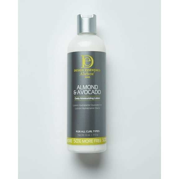 Design Essentials Almond & Avocado Daily Moisturizing Lotion, 12 oz., All Hair Types
