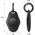 thumbnail image 3 of 2Pack Holder Compatible with Air tag, IPX7 Waterproof Case Compatible with AirTag, Anti-Scratch Case Key Chain for Air Tags, Accessories for GPS Item Finder Tracker, Black, 3 of 8