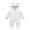 White, variant on Baby Winter Clothes Newborn Boys Girls Footies Rompers 1 Piece Infant Fleece Thick Onesie Comfy