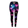 thumbnail image 4 of Tosmy Women's Leggings Valentine's Day Women Print Tights Leggings Control Yoga Sport Leggings For Women High Waist Leggings Soft, 4 of 5