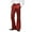 a-Red28259, variant on Mens Pants Casual Flared Dress Pants Solid Color Button Closure Shiny Textured Slim Fit Trousers For Formal Occasions Daily Wear Gold M