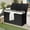 75 Gallon-Black, variant on SUNCROWN 35 Gallon Outdoor Patio Resin Storage Deck Box with Handles, Brown