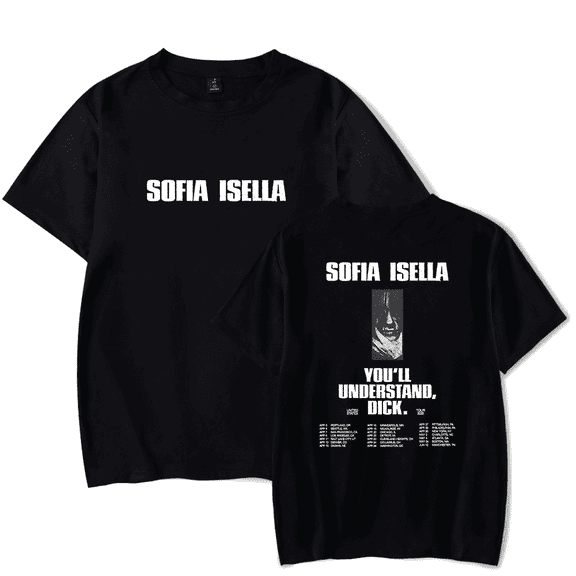 Sofia Isella Merch You'll Understand D Tour T-shirt pure cotton short sleeved Fan Merch unisex casual summer clothing