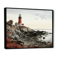 thumbnail image 2 of Designart "Coastal Seaside euphony II" Beach & Ocean Floater Framed Canvas Print, 2 of 7