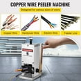 thumbnail image 3 of Portable Wire Stripping Machine 0.06-0.98 Inch, Hand Crank Copper Wire Stripper for Scrap Recycling, Lightweight Aluminum Tool, 3 of 11