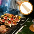 thumbnail image 4 of HERFIER 2 Packs Disposable Bamboo Sticks Meat Skewer Rod Roasting Sticks Flower Packing Rods for Barbecue Crafts 50cm 19.26x0.16x0.16in, 4 of 8