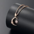 thumbnail image 6 of Crystal Cremation Jewelry for Ashes Crescent Moon and Sun Urn Necklace for Women Men Stainless Steel Memorial Rose Flower Ashes Pendant, 6 of 8