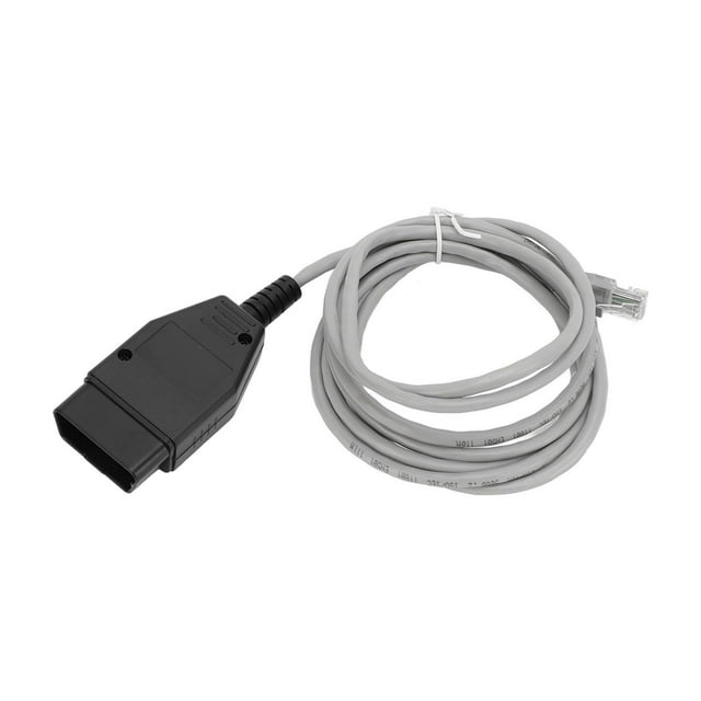 Herramienta de diagnóstico de codificación, Cable de interfaz ENET gris Cable de programación OBD2 Herramienta de diagnóstico de automóvil Reemplazo para Serie F Serie 3 Serie 5 Serie 7 Serie GT X3