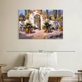 thumbnail image 2 of Elephant Stock Spanish Arch Wall Art - Horizontal Canvas Wall Art - Living Room Wall Decor - Architecture Canvas - Blue And Orange Decor By Colin Campbell - 39" x 26", 2 of 8