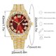 thumbnail image 3 of Reloj de cuarzo para hombre, relojes de moda para hombre, reloj de acero inoxidable, informal, de pulsera, de cristal, 3 of 5