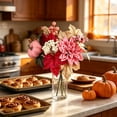 thumbnail image 5 of SLYNSHome Artificial Fall Pumpkin Floral Bouquet,Pink Faux Sunflower Maple Berry Flower Stems, Harvest Tabletop Arrangement For Thanksgiving Indoor Home Mantel Decor, 5 of 6