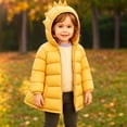 thumbnail image 3 of lcziwo Girls Cute 3D Dinosaur Hooded Puffer Jacket Outdoor Waterproof Padded Outerwear Warm Winter Down Coat, 3 of 10
