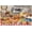 1000 PCS, variant on 500 Piece Jigsaw Puzzle, Food Feast Elegant Banquet Dining Scene, Colorful Table Art, Challenging Rewarding Family Game Home Wall Decor, 20.5" x 15"