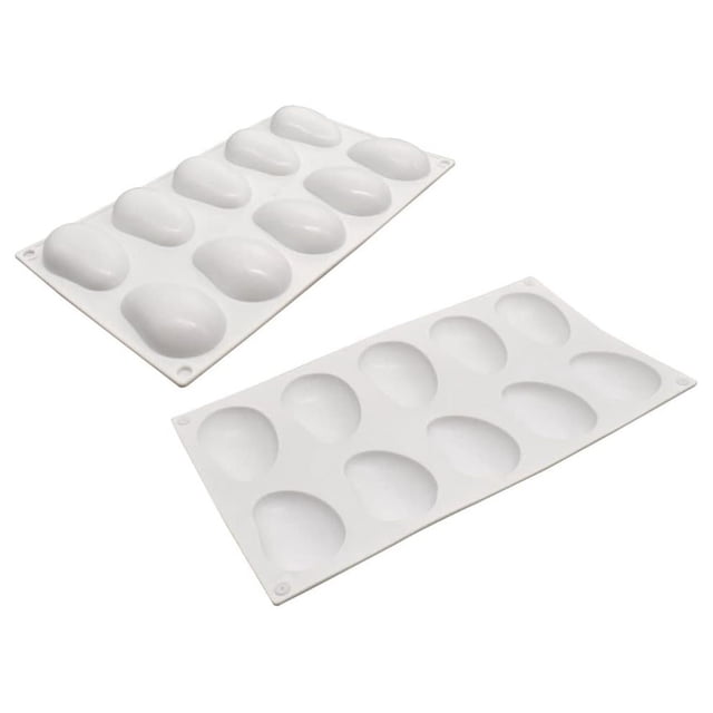 Molde de silicona para postre, molde de silicona para hornear, molde de fondant, forma de fruta, azúcar, gelatina, hornear, chocolates (mango de 11.7 x 6.8 x 0.8 pulgadas)