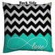 thumbnail image 2 of ABPHQTO Infinity Live The Life You Love, Chevron Pattern Turquesa Negro Blanco Reversible Sirena Lentejuelas Funda de almohada Decoración para el hogar Funda de cojín 45x45 cm, 2 of 2
