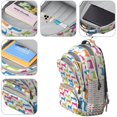 thumbnail image 4 of Colorful Funny Dachshund Backpack for School,Cute School Bag,Schoolbag with Adjustable Shoulder Straps & Padded Back,16.9 Inch, 4 of 5