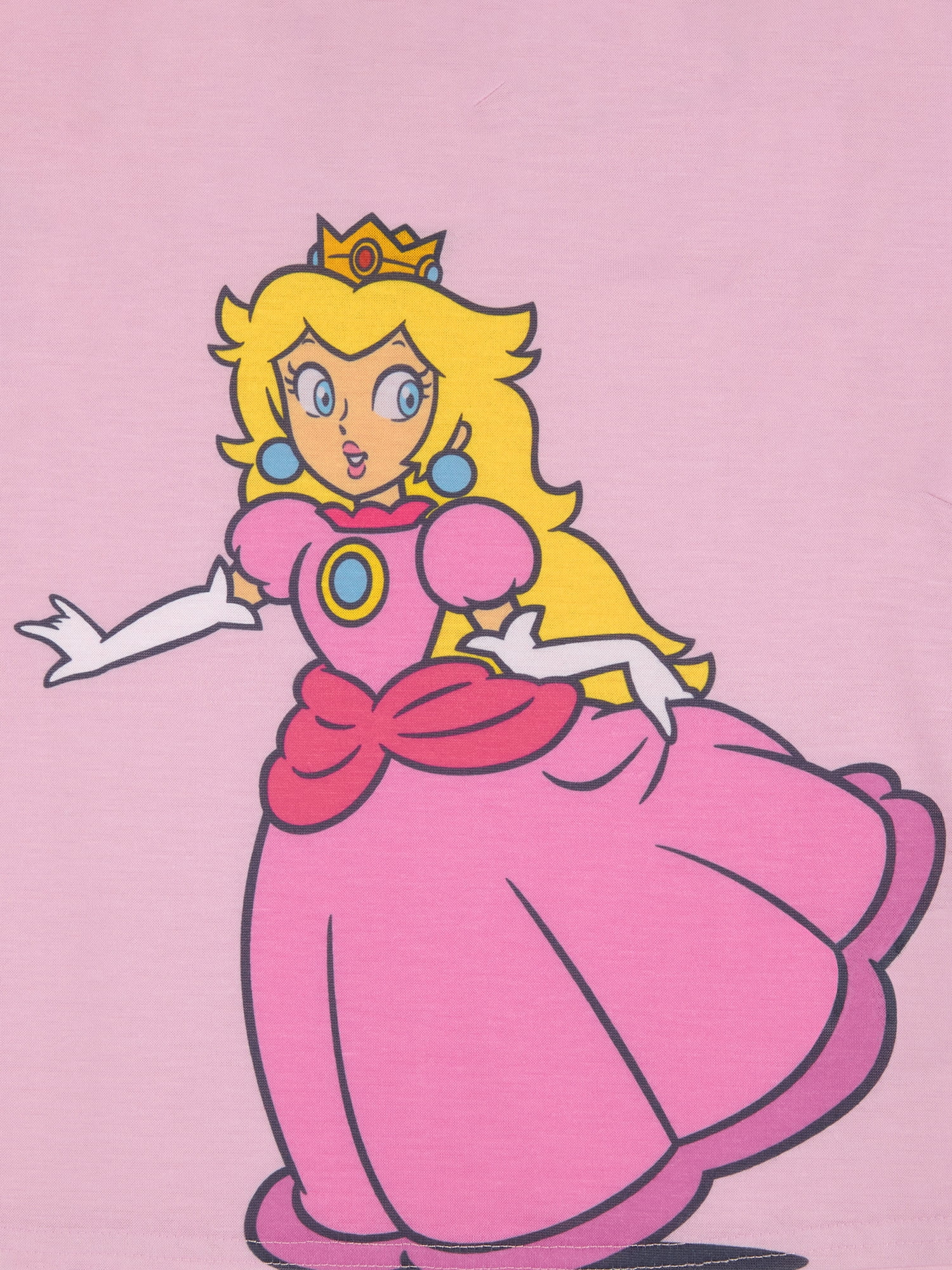 Princess Peach Girls Long Sleeve Top and Pajama Pants Set, 2-Piece, Sizes 4-16
