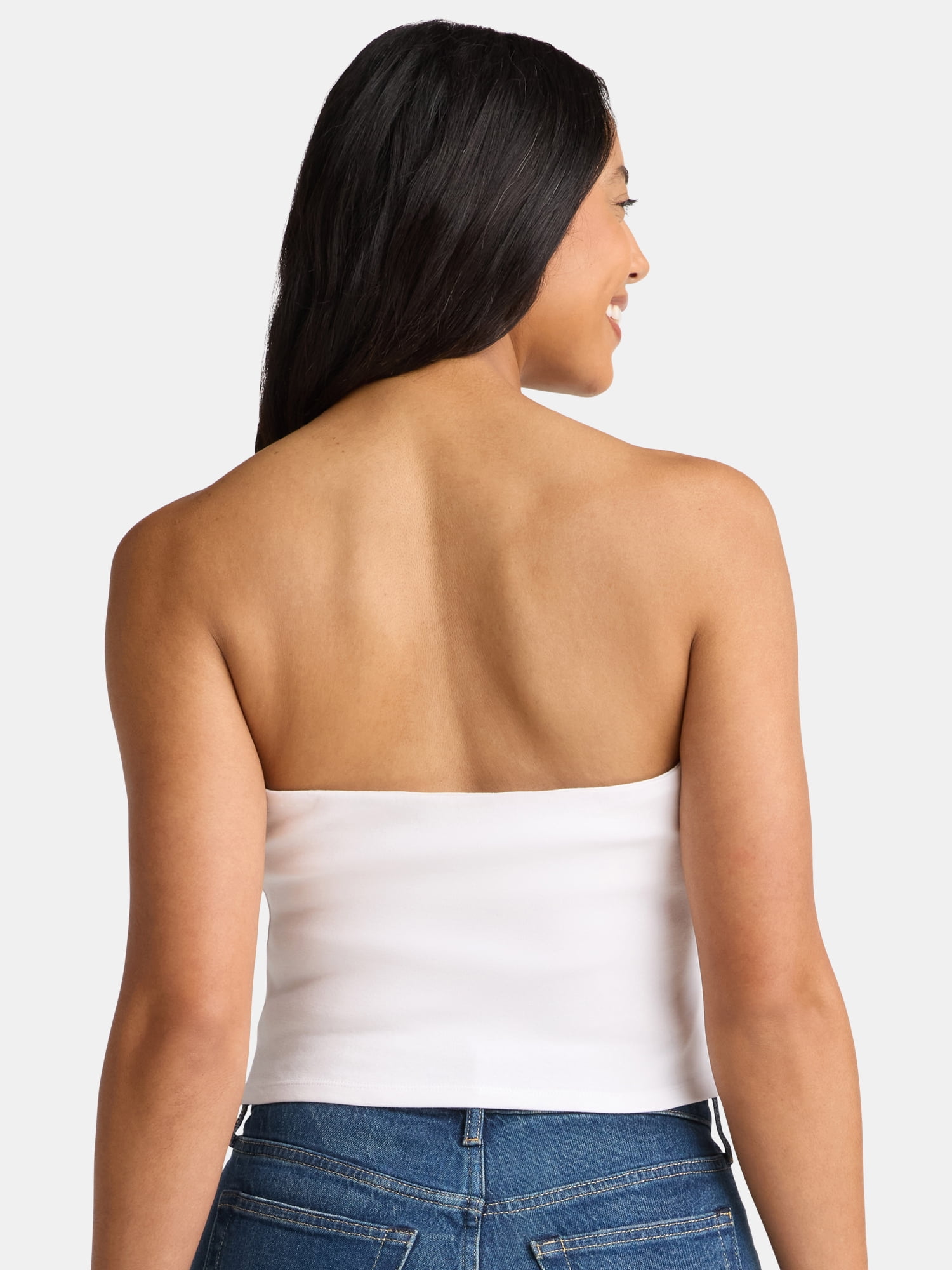 Madden NYC Women's Asymmetrical Tube Top, Sizes XXS-XXL