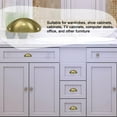 thumbnail image 7 of Uxcell 3.18" x 1.38" x 0.71" Bin Cup Pulls Brushing Drawers Dresser Handle Metal Alloy Brushing Gold Tone 15pcs, 7 of 7
