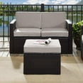 thumbnail image 6 of Crosley Palm Harbor Wicker Patio Ottoman in Brown and Gray, 6 of 7