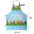 thumbnail image 2 of Kdxio Happy Easter Apron with Pockets Adjustable Kitchen Aprons for Men Women Waterproof Aprons for Cooking,Drawing,Crafting, Baking Household Cleaning, 2 of 8