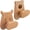 Brown A, variant on Yvsxxv Wooden Wall Hooks Rack, Bear Base Coat Hook, No-Drilling Hooks Wall-Mounted Clothing Hooks for Jackets Bag, Scarves, Hats