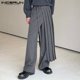 thumbnail image 2 of INCERUN 2023 Pantalones de estilo coreano para hombre, faldas plisadas desmontables, pantalones casuales, pantalones largos de pierna ancha sólidos S-5XL, 2 of 5