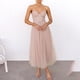 thumbnail image 4 of Vestido de noche sexy de malla con tirantes para mujer - Vestido de fiesta formal con cintura alta - Estilo europeo americano, 4 of 8
