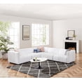 thumbnail image 3 of Conjure Channel Tufted Upholstered Fabric 5-Piece L-Shaped Sectional-EEI-5793-BLK-BEI, 3 of 6