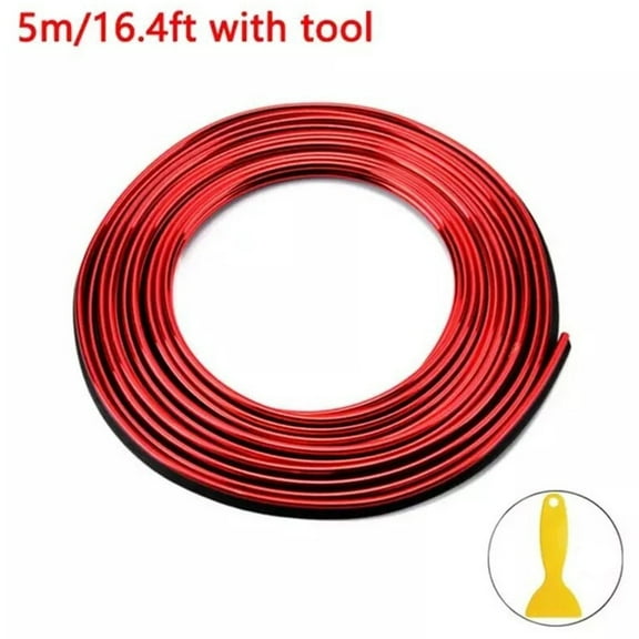 Car Moulding Decoration Flexible Strips 5M Interior Auto Mouldings Cover Trim