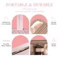 thumbnail image 5 of HOTOR Travel Toiletry Bag for Women & Men, Spacious Hanging Hook Makeup Bag for Travel Essentials, Pale Pink, 5 of 6