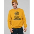 thumbnail image 2 of Single,Taken,Hungry Sweatshirt Men -Image by Shutterstock, Male 3X-Large, 2 of 4