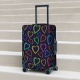 thumbnail image 5 of Travel Luggage Cover Protector - Colored Hearts Anti-Scratch Suitcase Covers Fits 18-32 Inch Luggage, 5 of 5