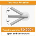 thumbnail image 4 of Matte Door Handles Interior Knurled Privacy Door Handles Heavy Duty Door Lever for Bedroom or Bathroom Reversible Keyless for Left Right Handed Doors AM, 4 of 6