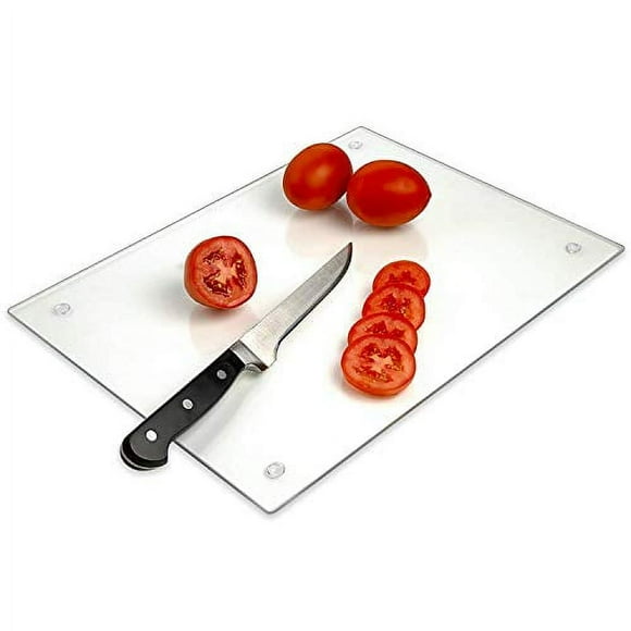 Tempered Glass Cutting Board - Long Lasting Clear Glass - Scratch Resistant, Heat Resistant, Shatter Resistant, Dishwasher Safe. (XXLarge 18x24")