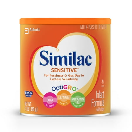 Similac Sensitive Infant Formula with Iron (6 Pack) Powder, 12 oz