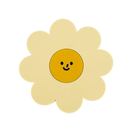 

Rungungde Sunflower Cute Insulation Mat Silicone Table Mat High Temperature Resist Watertight Bowl Mat Against-Slip Mat