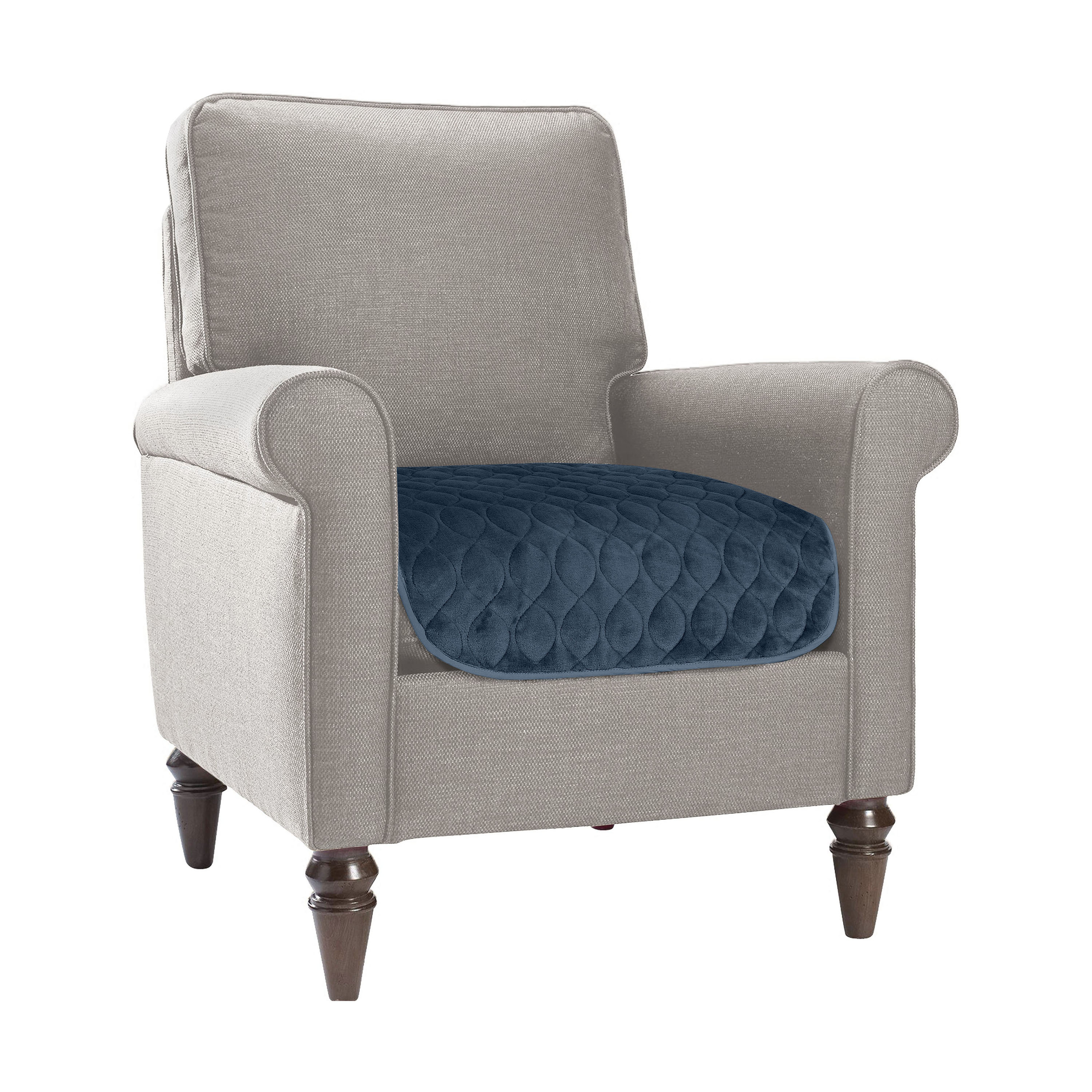 Fresh Ideas Waterproof & Washable Seat Protector 2-Pack with Antimicrobial, Navy