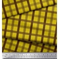 thumbnail image 2 of Soimoi Modal Satin Fabric Check Check Printed Fabric 1 Yard 42 Inch Wide, 2 of 5