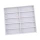 thumbnail image 4 of Organizador de gafas de sol, caja de almacenamiento para gafas, artículos decorativos de colección, 10 ranuras para gafas Blanco, 4 of 9