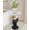 Eagle, variant on Ciphrias Accent Table 25.6 inch Brown Resin Deer Head Base Side Table with Faux Marble Round Top for Living Room