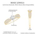 thumbnail image 6 of Rosec Jewels - Half Ct Diamond Ring Wedding (5 mm) - Ef-Vs Quality Lab Created Diamond Elegant Engagement Ring, 10K Yellow Gold, US 10.00, 6 of 7