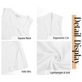 thumbnail image 6 of Fantaslook Tank Tops for Women Summer Square Neck Sleeveless Casual Tops Side Split Shirts, 6 of 9
